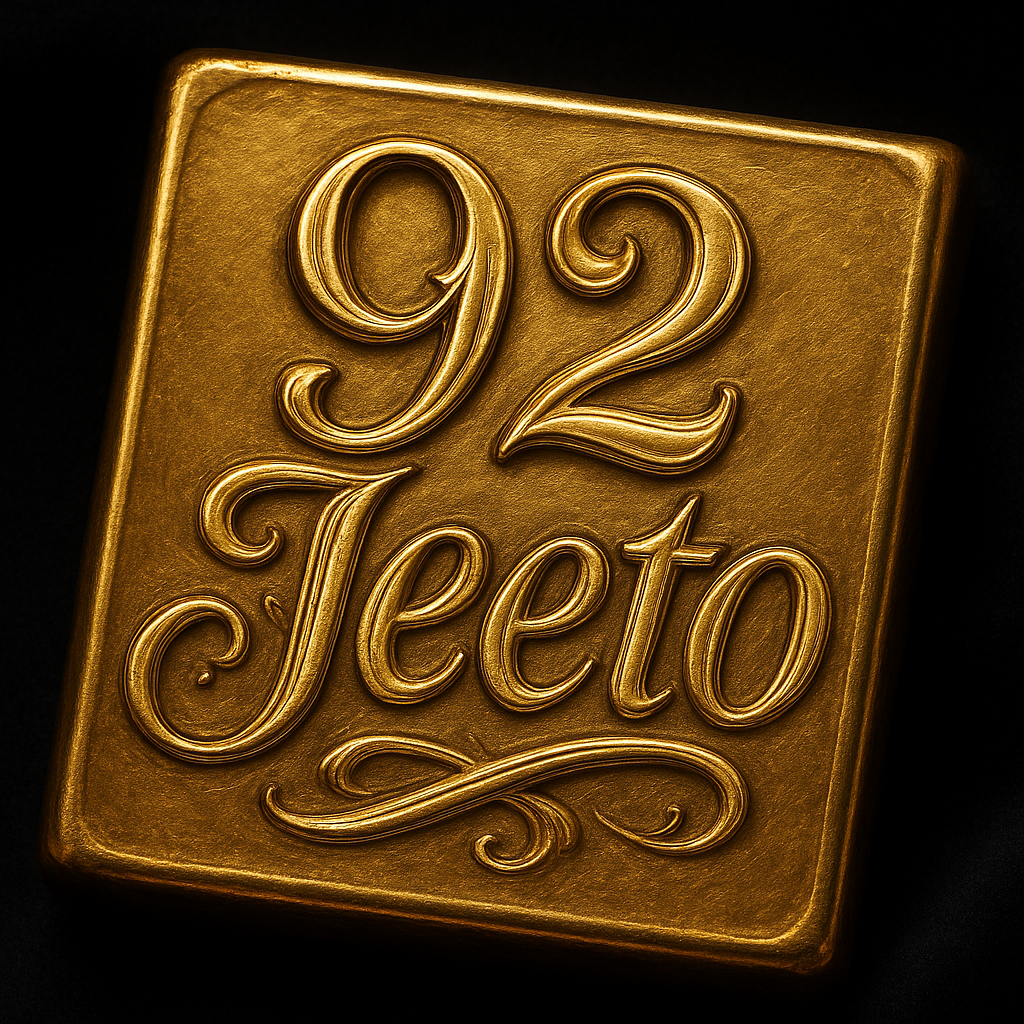 Close-up of a 4-gram 22 K gold piece stamped with its weight and Daman hallmark on a dark background.